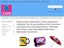 Tablet Screenshot of geschenk-mit-foto.com